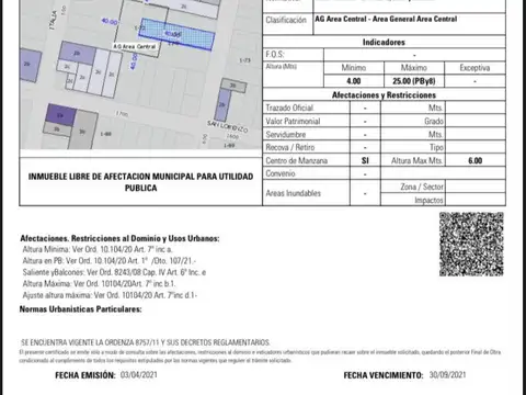 Terreno en Venta en Centro, Rosario