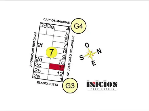 Terreno en Venta en Paraje Pavon, Partido de General Lavalle