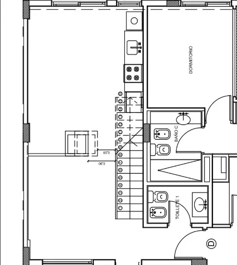 Departamento de 1 dormitorio en venta en Alberdi a estrenar