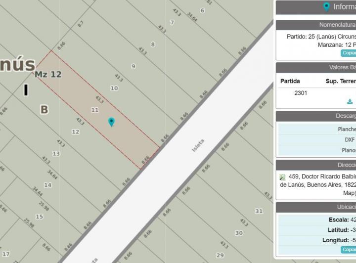 Terreno · 170m² · 6 Ambientes · 1 Cochera