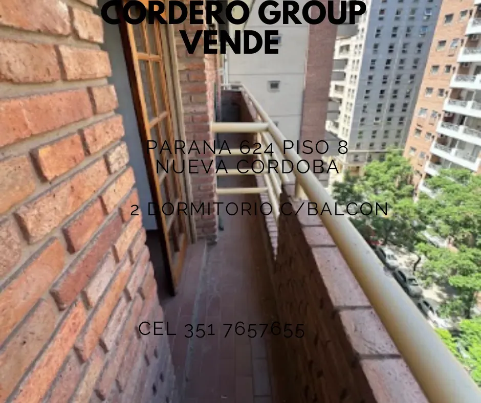 FINANCIACION. Dpto 2 dorm. c/balcon. Bº Nueva Córdoba. VENTA.