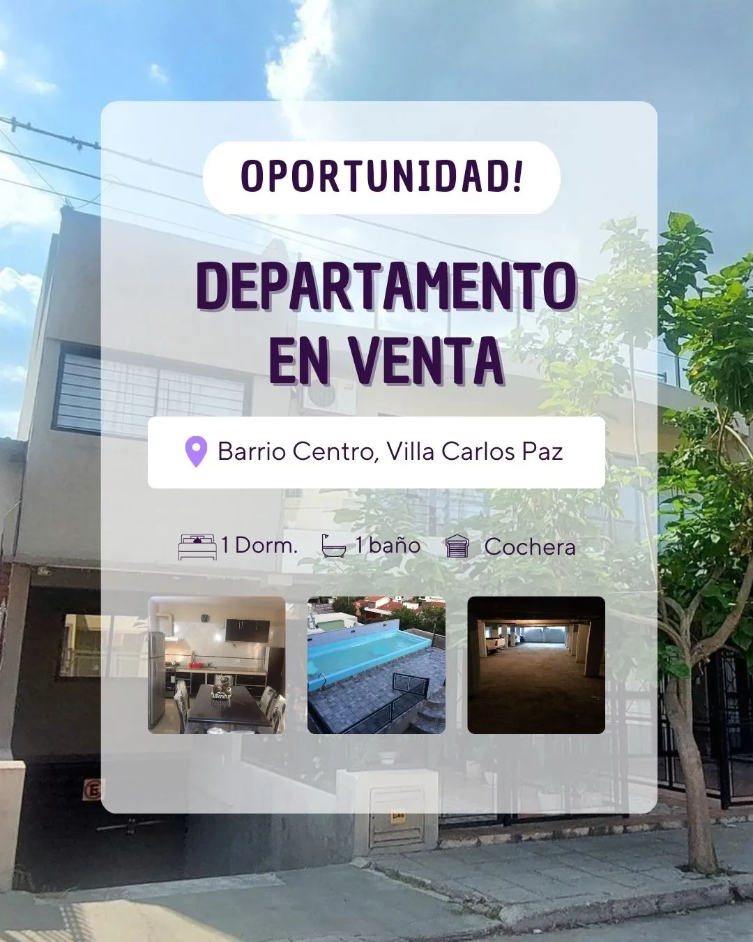 VENTA - DEPARTAMENTO CON COCHERA VCP