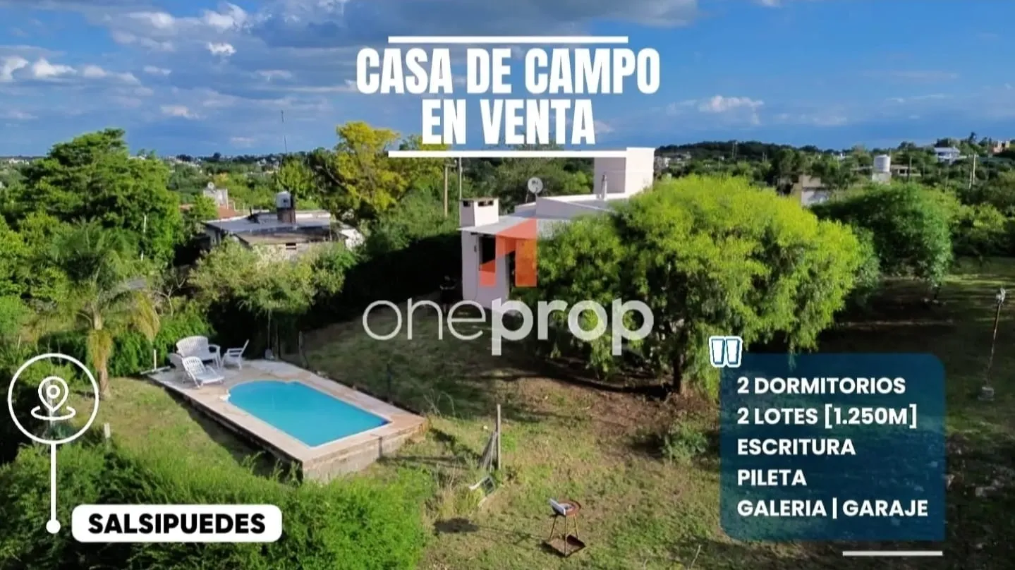 BUSCAS LA MEJOR CASA DE CAMPO O PARA TODOS LOS DIAS? ENCIMA CON UN LOTE LIBRE AL LADO!!