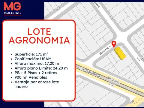 Terreno en Venta en Agronomía, CABA