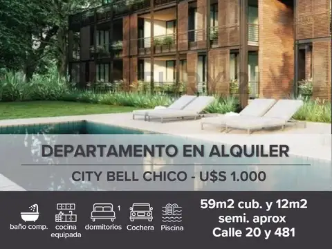 Departamento en Alquiler en City Bell, Partido de La Plata