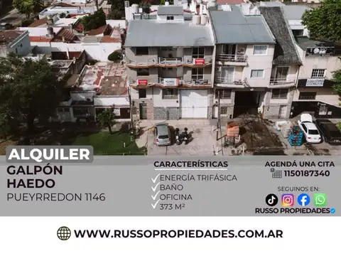 Galpón en Alquiler en Haedo, Partido de Morón