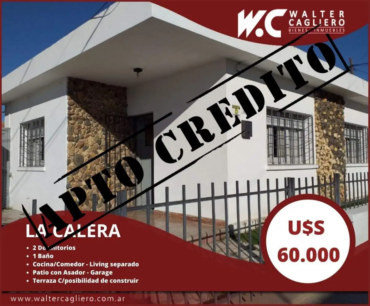 LA CALERA, casa en venta dos dormitorios