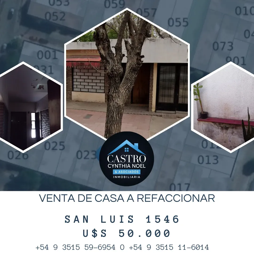 VENTA DE CASA A REPARAR