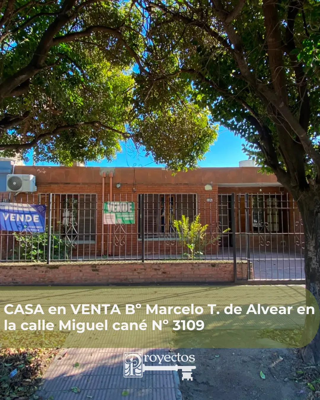 VENTA de CASA BºMarcelo T. de Alvear calle Miguel Cané Nº3109