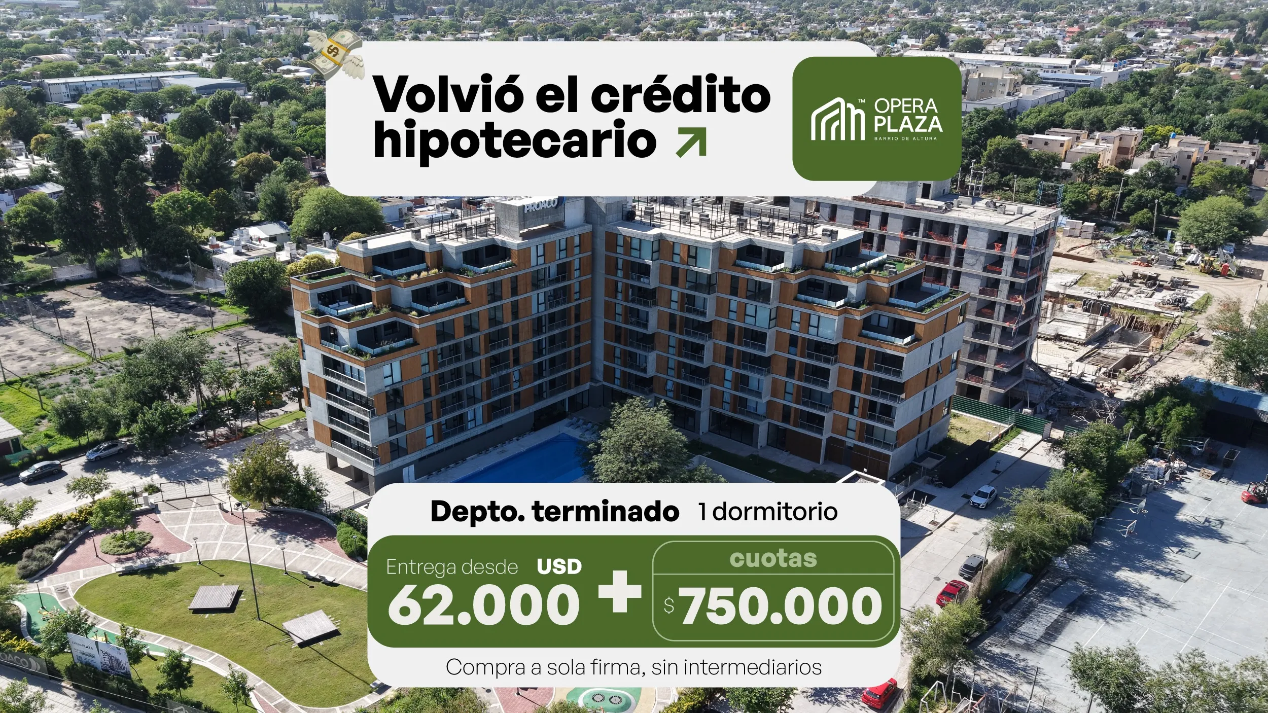 luminoso a estrenar apto credito PROACO - un dormitorio