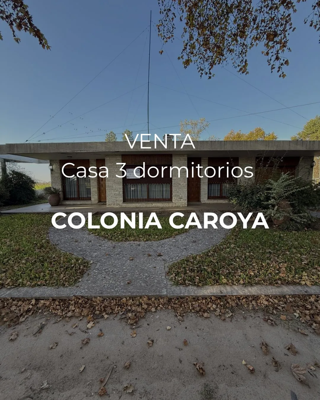 VENTA - CASA 3 DORM A REFACCIONAR - AV. SAN MARTÍN - COLONIA CAROYA
