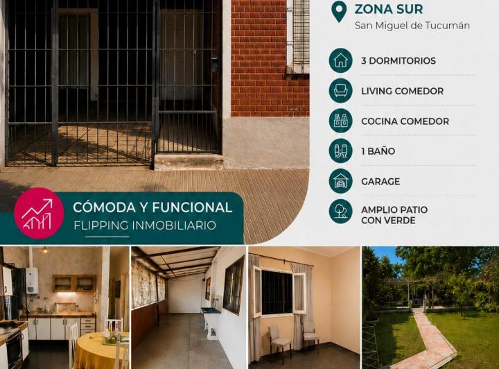 Casa · 150m² · 5 Ambientes · 1 Cochera