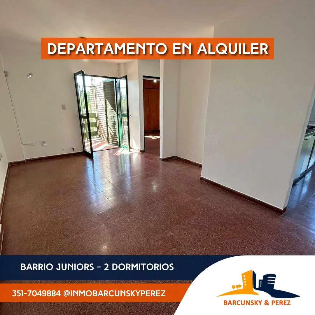 ALQUILER DEPTO 2 DORM CON BALCON TORRES DE JUNIORS