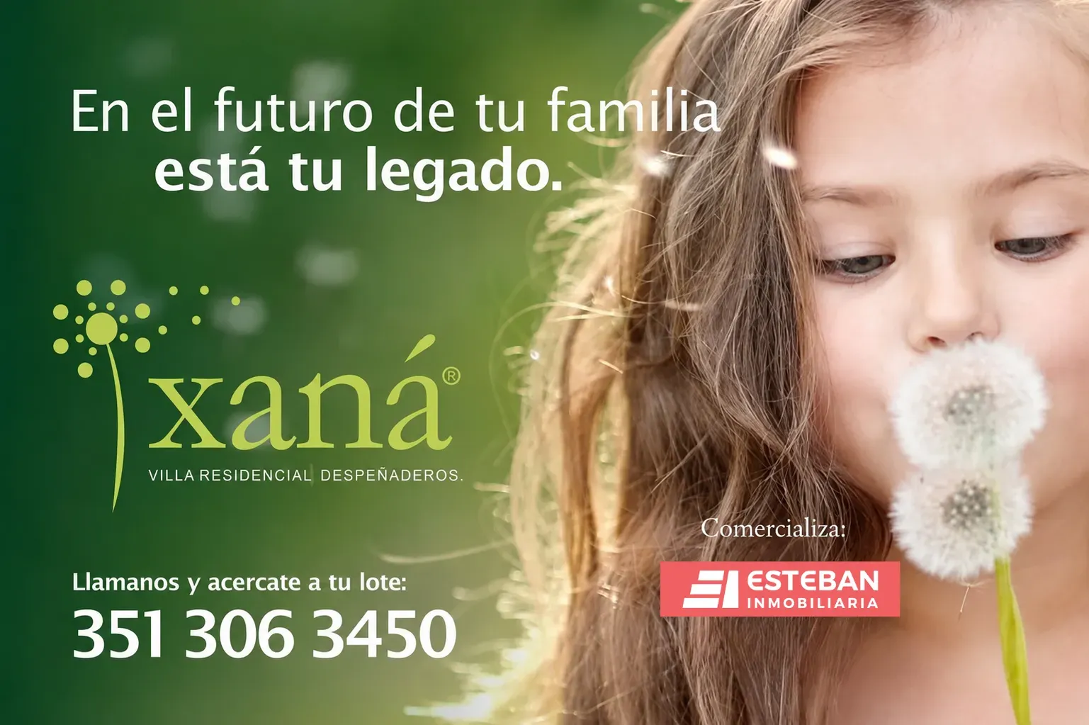 Xana, Loteo Residencial en Despeñaderos, lotes desde 450 mts2